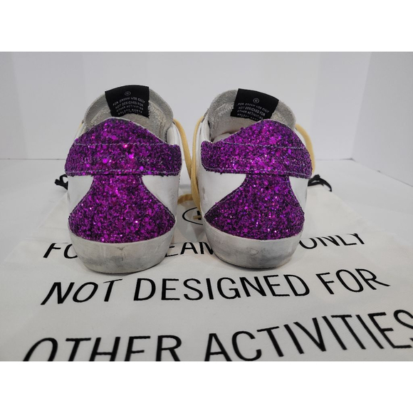 Golden Goose Sneakers, Glitter, Silver Star, 39, Like New - Picture 4 of 12